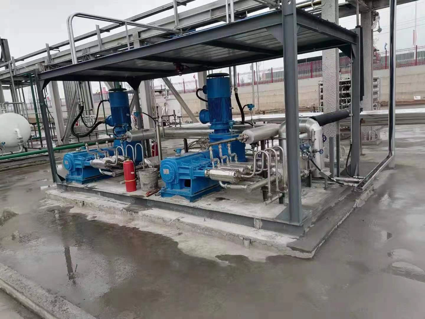 Sanjing Cryogenic Equipment Three Piston Liquid Natural Gas LNG Cylinder Filling Pump